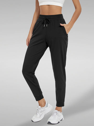 Saashi Women's High-Waisted Joggers with Pockets for Yoga, Workouts, and Lounging