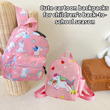 Saashi Children's Cute Cartoon Printed Kindergarten Schoolbags Backpacks for Boys Girls
