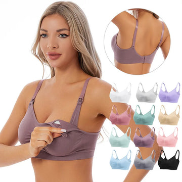 Saashi High Quality Seamless Maternity Nursing Bra Cotton Breathable Push Up for Pregnant Women
