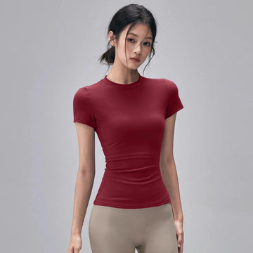 Saashi Women's Quick-Dry Sports Shirt: A Fitness T-Shirt for Yoga and Running