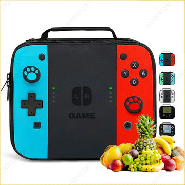 Saashi Game Console Design School Backpack Set with Lunch and Pen Bag for Students