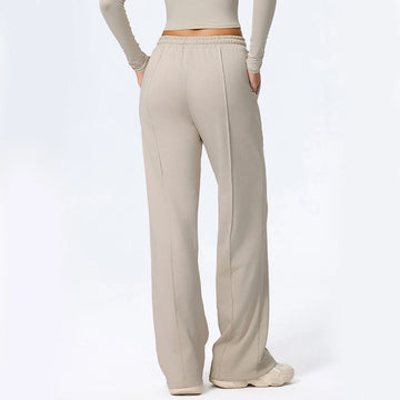 Saashi Women's Straight-Fit Sweatpants: Drawstring Pockets for Running, Yoga, and Outdoors