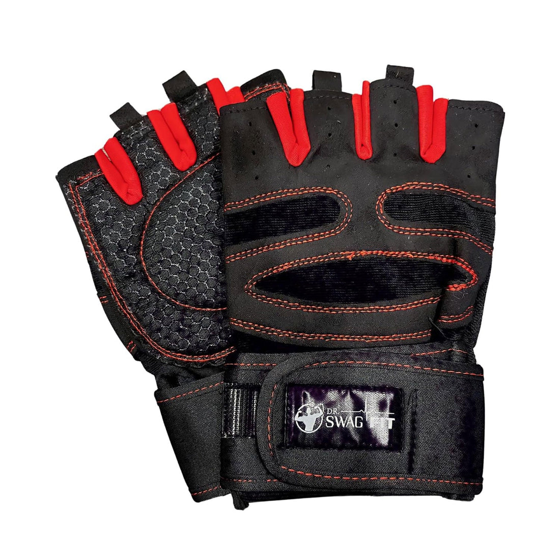 Dr. SwagFit Weight Lifting Gloves, Supportive Gym Gloves for Fitness, CrossFit, and Weight Training for Men & Women, Non-Slip, Durable Workout Gloves with Wrist Support