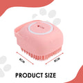 Dr. Swag Fit Pet Massage Brush, Multi-Purpose Grooming Tool for Pet with an Ergonomic Handle and Soft Silicone Circulation-Improving Grooming Tool, Ideal for Shedding Control, Stress Reduction