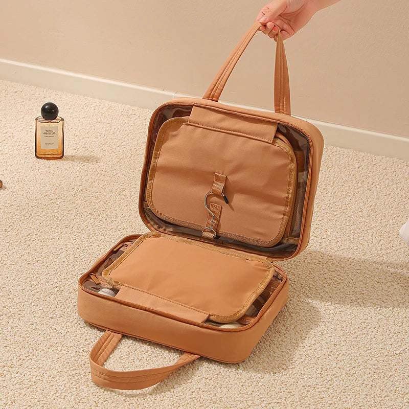 Saashi New Hanging Cosmetic Bag Women Portable Storage Makeup Organizer Large Capacity.