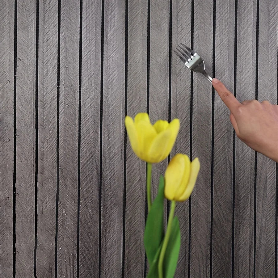 Saashi 3D Foam Wall Panels (40cm x 3m, Peel & Stick)