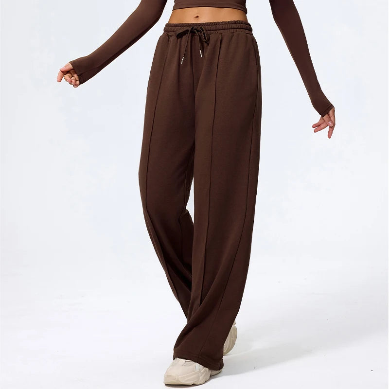 Saashi Women's Baggy Sweatpants: Drawstring Joggers for Yoga, Gym, and Workouts
