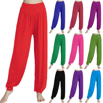 Saashi Women's Modal Dance Pants: Loose Wide-Leg Trousers for Yoga and Latin Practice