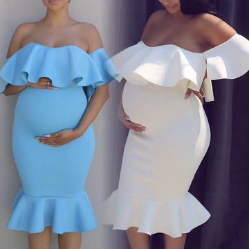 Saashi Maternity Gown - Photo Shoot Dress, Pregnancy Photography Props