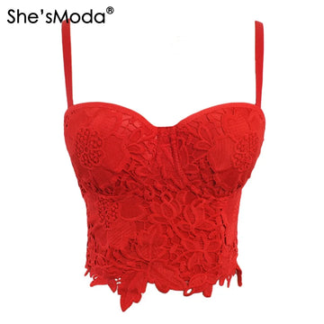 Saashi Lace Push-Up Bralet - Wedding Party, Cropped Top, Plus Size