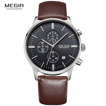 Saashi Luminous Leather Sport Watch