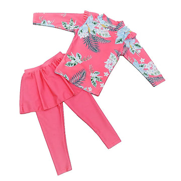 Saashi Flower Print Two-Piece Swimsuit for Girls (2-11 Years)