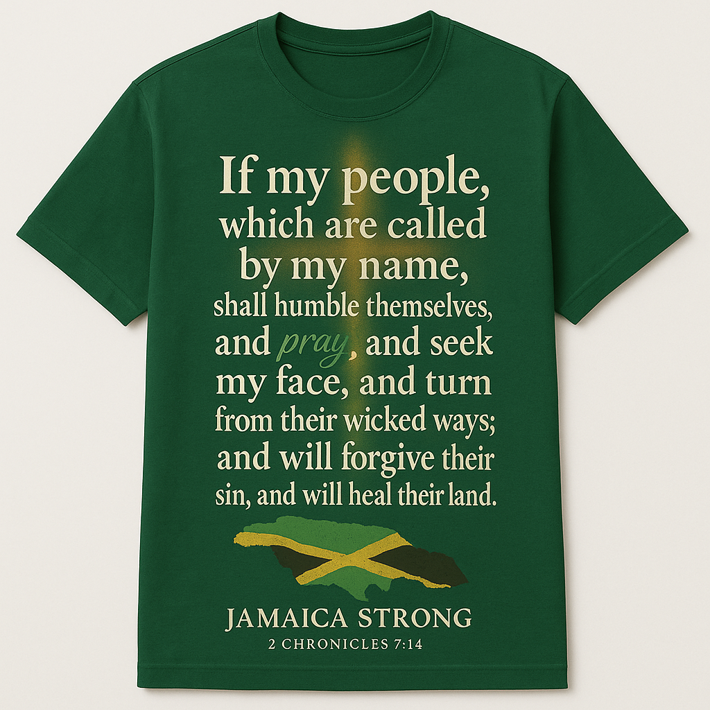 Faith & Strength T-Shirt (Green Edition) – Rebuilding Roots