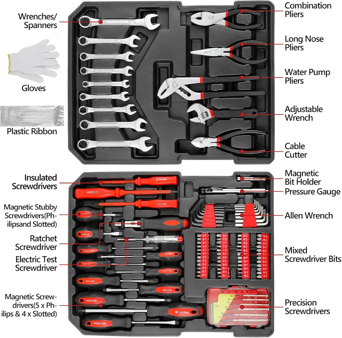 Saashi Labor Day 799-Piece Tool Set – Portable Mechanics Toolbox & Home DIY Repair Kit