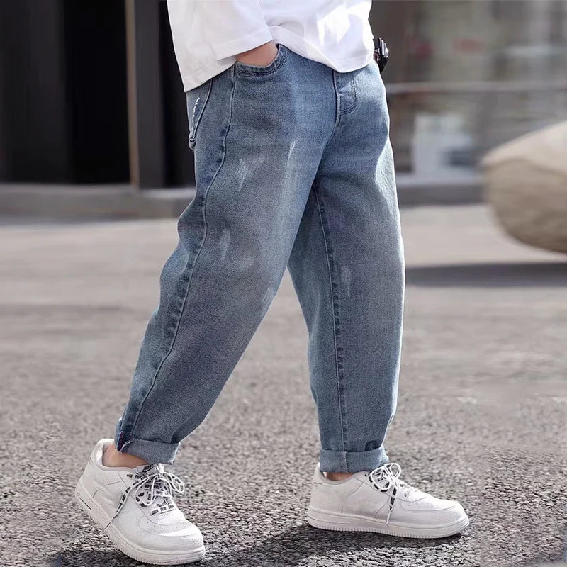 Saashi Spring Light Blue Boys’ Slim Denim Jeans