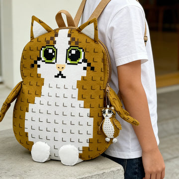 Saashi 2026 New Steal Brainrot Plush Backpack Cute Cartoon Owl Stuffed Bag.