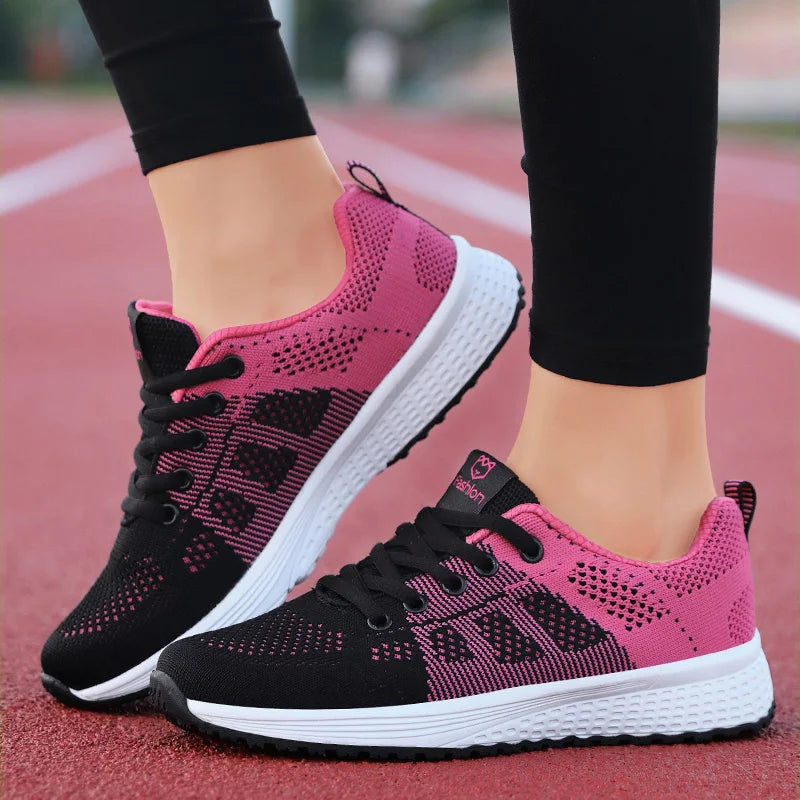 Saashi Breathable Lace-Up Sneakers