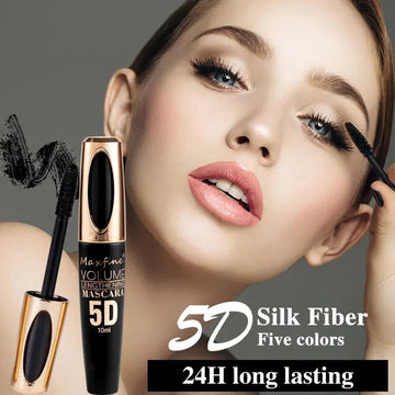 Saashi 5d Silk Mascara Big Eyes Strong Lasting Black Waterproof Length Non-caking.