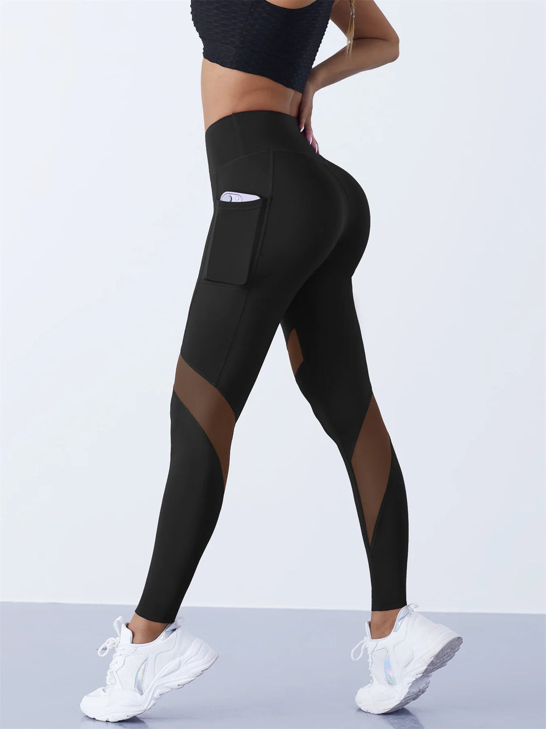 Saashi Mesh Splicing Leggings