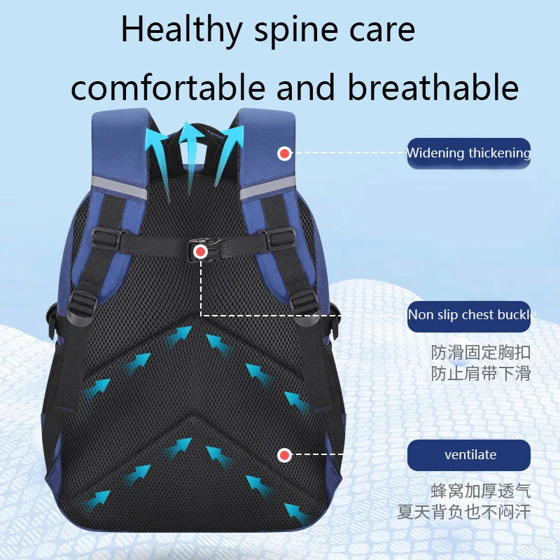 Saashi Kids Backpack Children School Bags Boys Astronaut Waterproof Primary Book Bag.