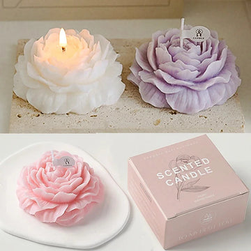Saashi 3D Peony Scented Candle