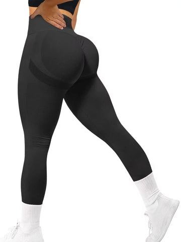 Saashi Women's Gradient Leggings, a High-Waist Push-Up Pant for Fitness and Yoga