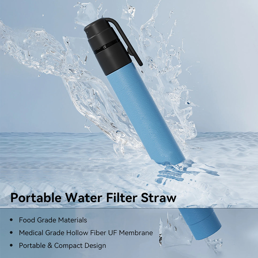 Saashi Mini Water Filter Straw - Portable Emergency System