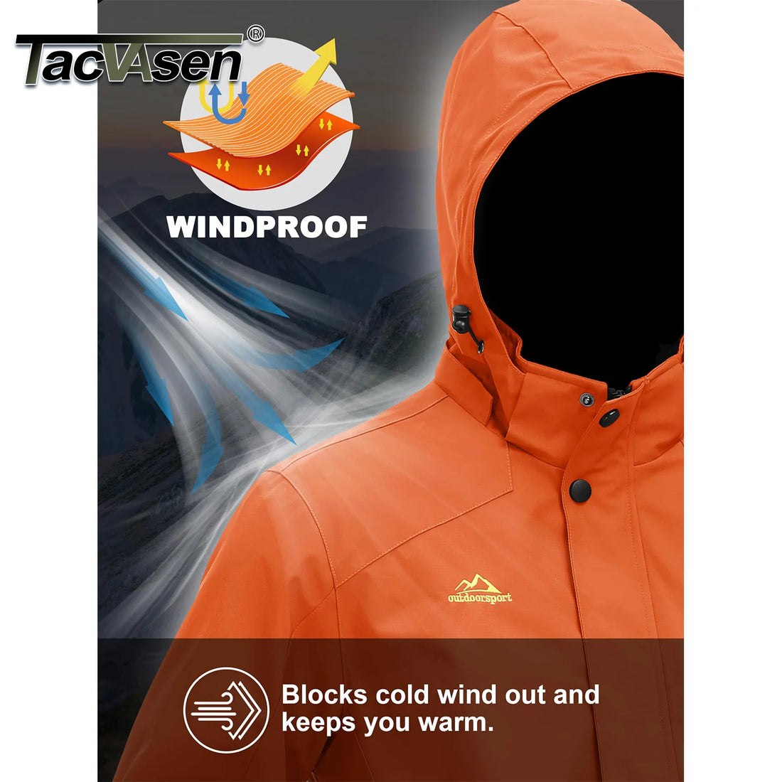 Saashi Labor Day Lightweight Waterproof Windbreaker Jacket – Men’s Mesh-Lined Hiking, Fishing & Outdoor Rain Coat