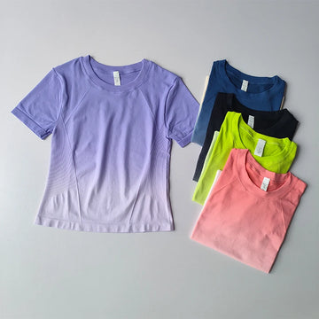 Saashi Women's Light-Fit Yoga Top, a Quick-Drying T-shirt for Fitness