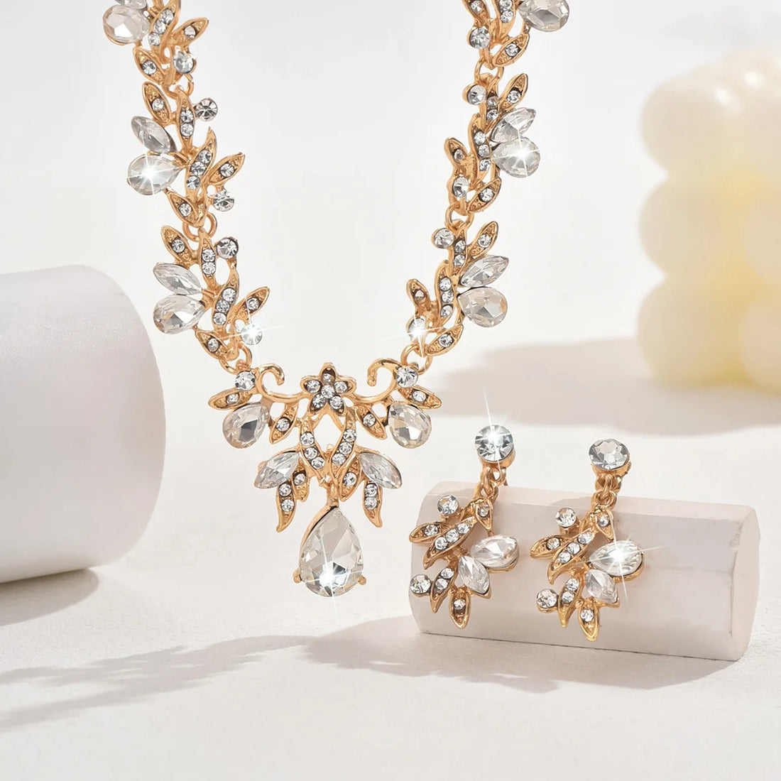 Saashi Waterdrop Choker Jewelry Set