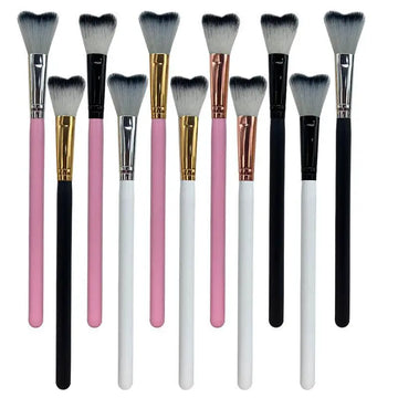 Saashi 1Pc Curved Lash Shampoo Brush Soft Bristle Eyelash Extension Cleansing Makeup.