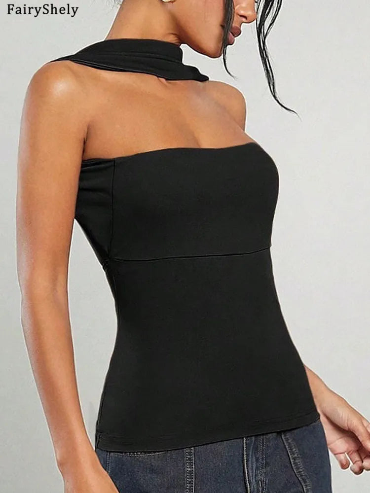 Saashi Summer Backless Strapless Top
