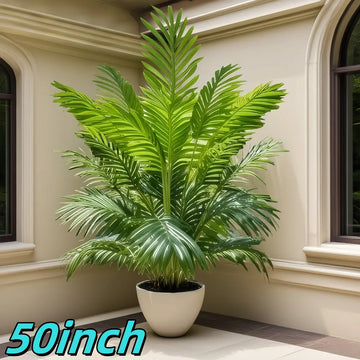 Saashi Artificial Palm Tree (50-Inch, Indoor/Outdoor Decor)