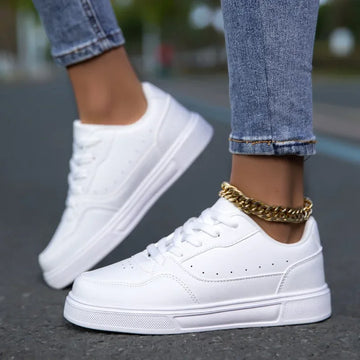 Saashi White Vulcanized Sneakers