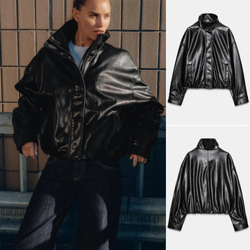 Saashi Fluffy High Collar Jacket