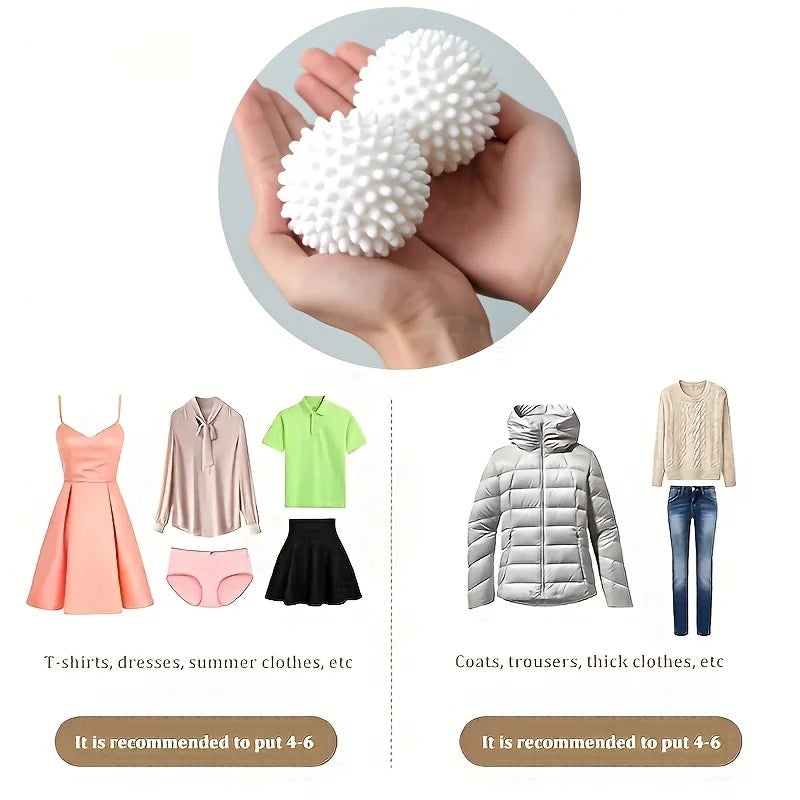 Saashi Reusable Silicone Laundry Balls (6PCS Set)