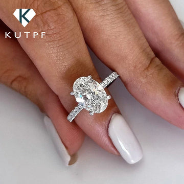 Saashi Moissanite Halo Engagement Ring