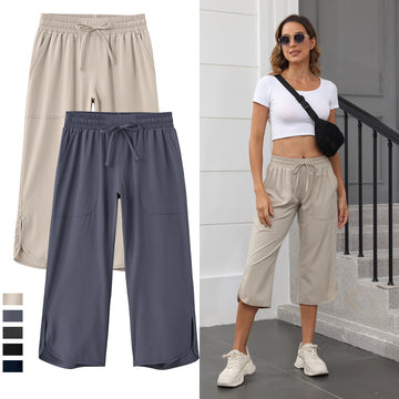 Saashi Cropped Cargo Capris Pants