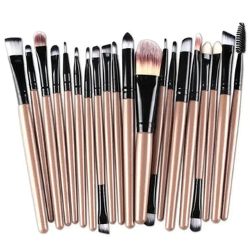Saashi 20pcs Eye Brush Complete Eyeshadow Beauty Tool Neutral Logo Free Eyeliner.