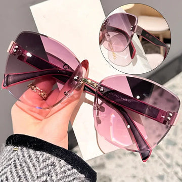 Saashi Large Frame Cat Eye Sunglasses