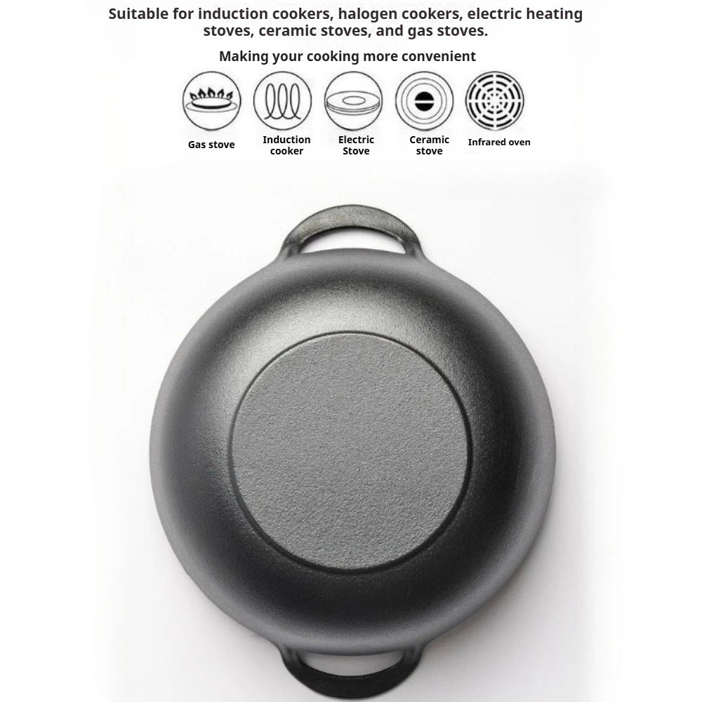 Saashi Cast Iron Skillet with Dual Handles
