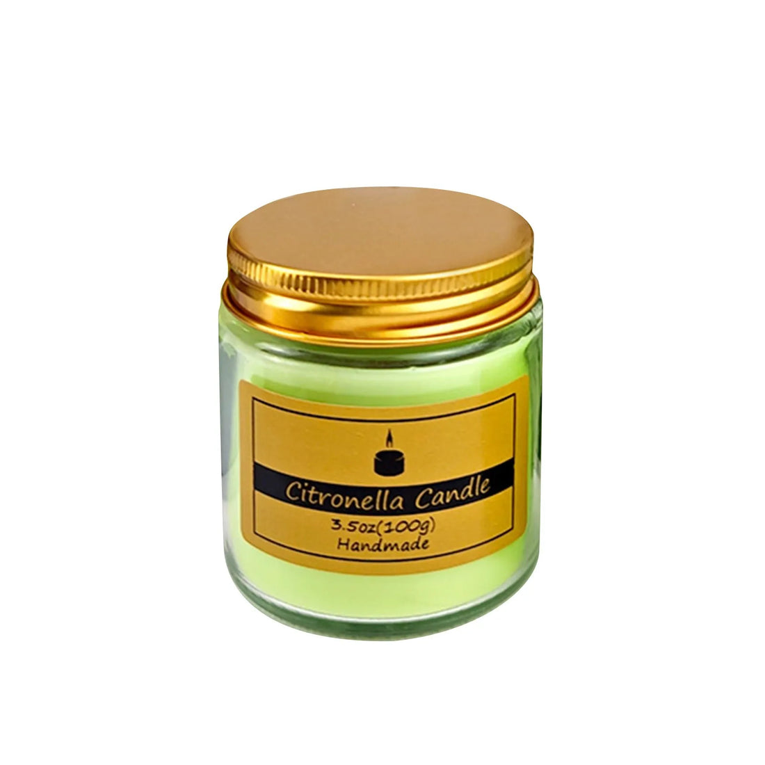 Saashi Summer Citronella Scented Plant Wax Candles for Outdoor Midge Repellent