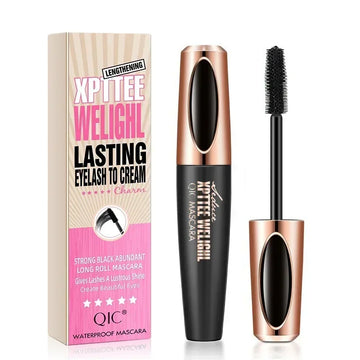 Saashi QIC Eyelash Mascara XPTTEE Lasting Eyeliner Waterproof Thick Long Curly Silicone.