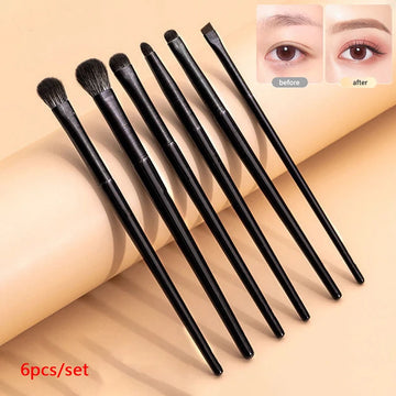 Saashi 6PCS Eyes Makeup Brushes Set Professional Soft Contouring Eyeshadow Eyeliner Eyebrow.