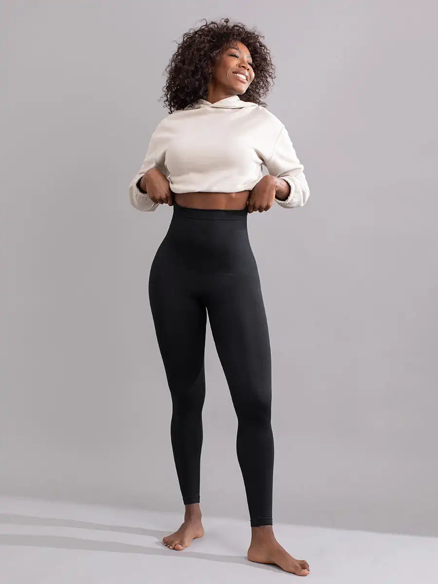 Saashi Women's High-Waist Shaper Leggings: Belly Control for Body Slimming