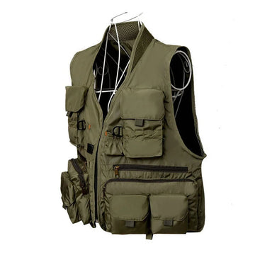 Saashi 2026 Korean Quick-Dry Fishing Vest – Breathable Multi-Pocket Outdoor Sports & Utility Jacket