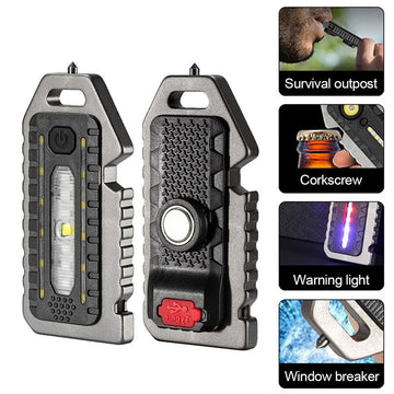 Saashi 500mAh Multi-functional Keychain Flashlight & Survival Tool