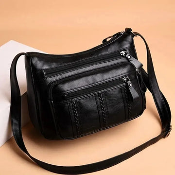 Saashi Large Capacity Multi Layer Lightweight Mother Crossbody Shoulder Bag for Women Daily Use