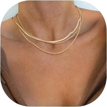 Saashi Gold Snake Choker Necklace