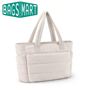 Saashi BAGSMART Women's Large Capacity Solid Color Versatile Commuter Work Student Bag.